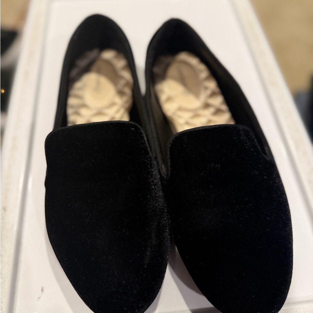 Birdies Black Velvet Flats